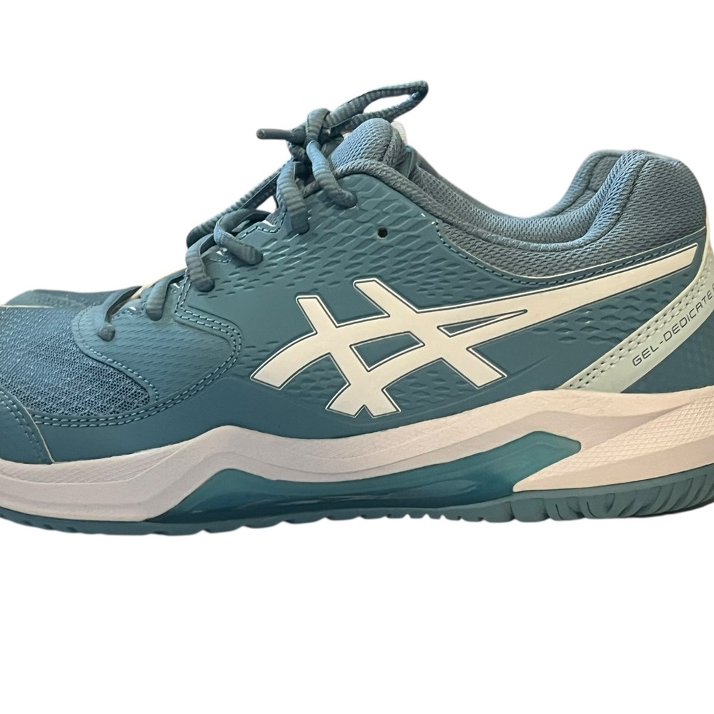 Asics Women's Teal and White Athletic Shoes